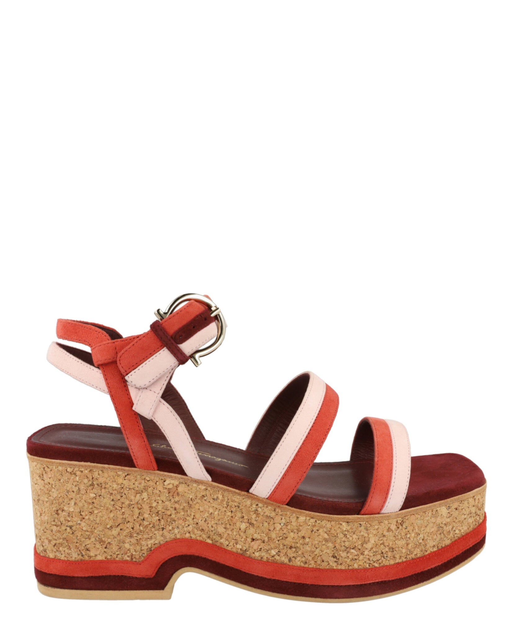 Ferragamo Womens Mysen Wedge Sandals