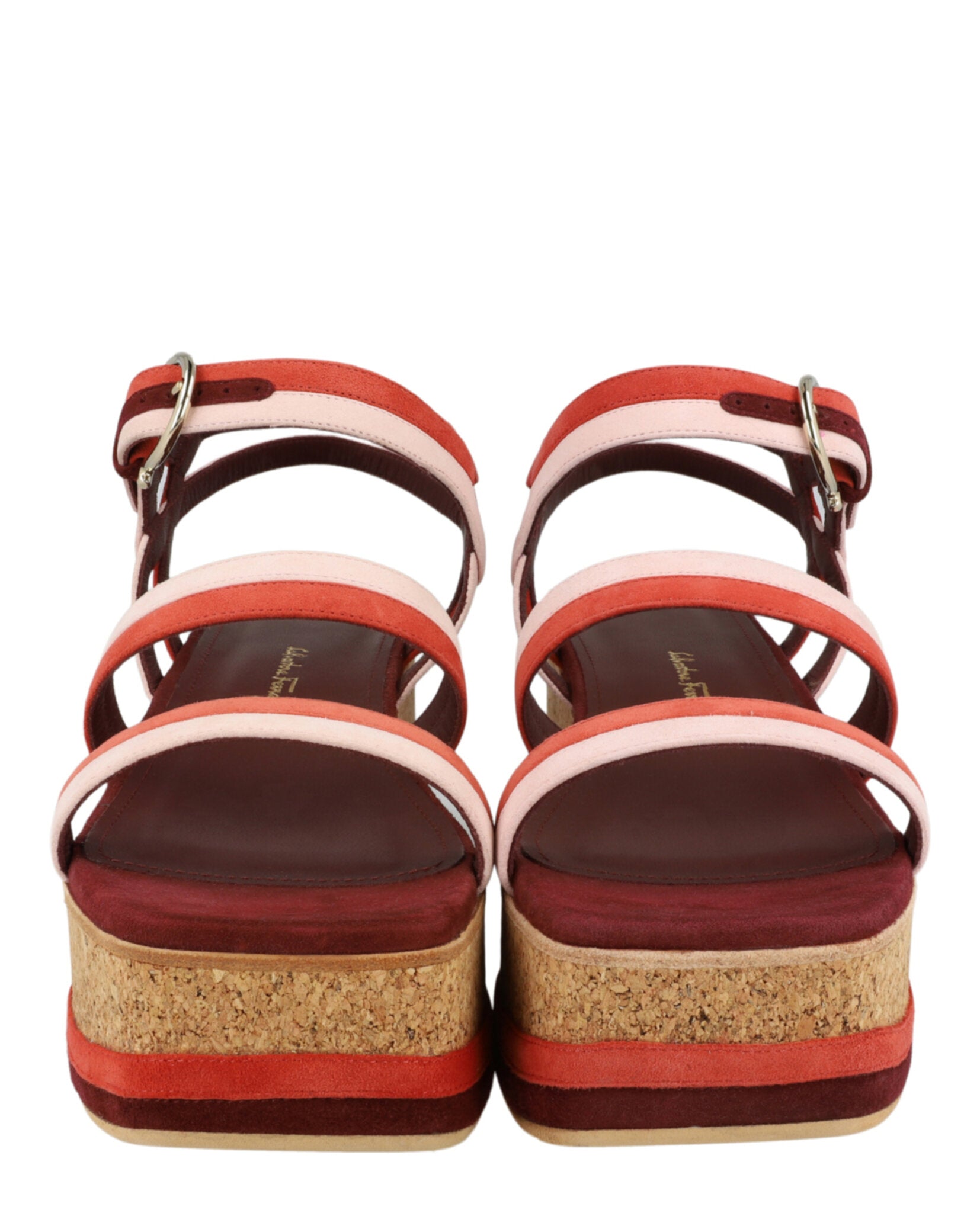 Ferragamo Womens Mysen Wedge Sandals