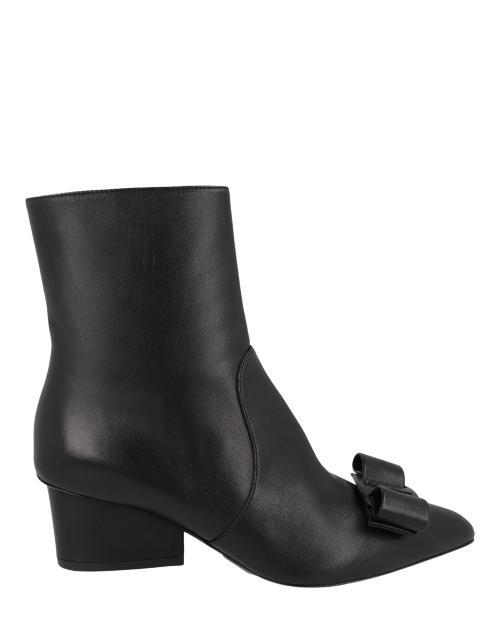 Ferragamo Womens Vince Leather Booties