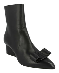 Ferragamo Womens Vince Leather Booties