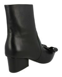 Ferragamo Womens Vince Leather Booties