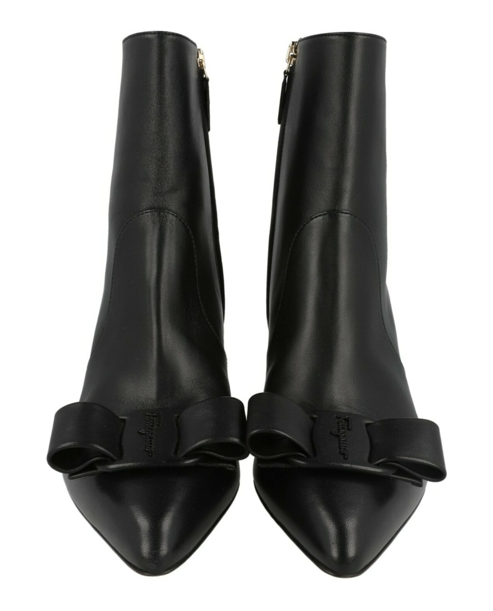 Ferragamo Womens Vince Leather Booties
