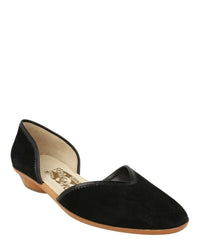 Ferragamo Womens Ira Archived Limited Edition 1959 Suede Ballet Flats