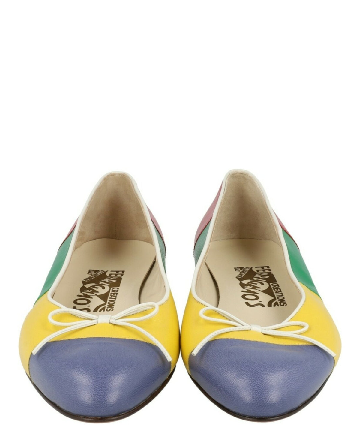 Ferragamo Womens Curiosa Archive Limited Edition 1922 Ballets Flats