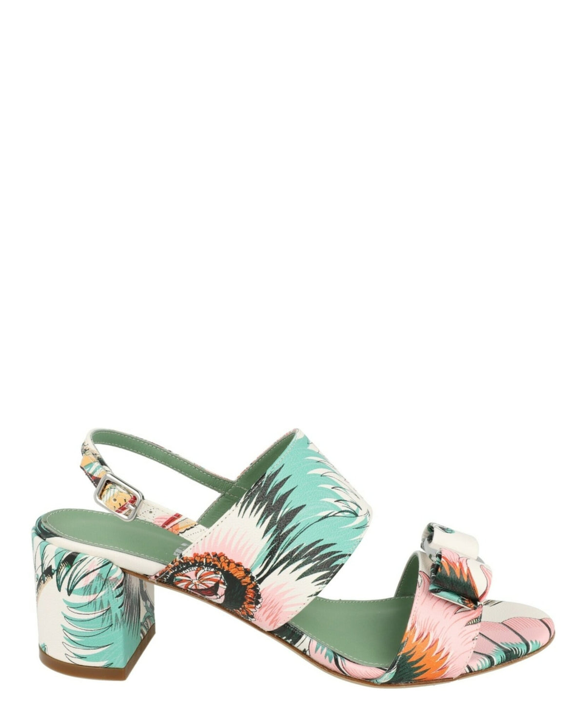 Ferragamo Womens Giulia Leather Sandals - Narrow Width