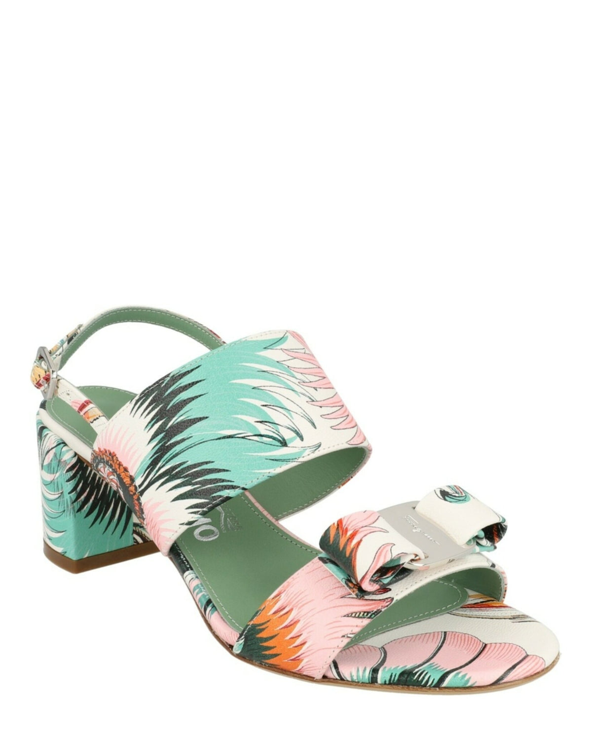 Ferragamo Womens Giulia Leather Sandals - Narrow Width