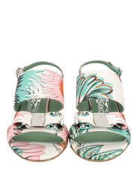 Ferragamo Womens Giulia Leather Sandals - Narrow Width