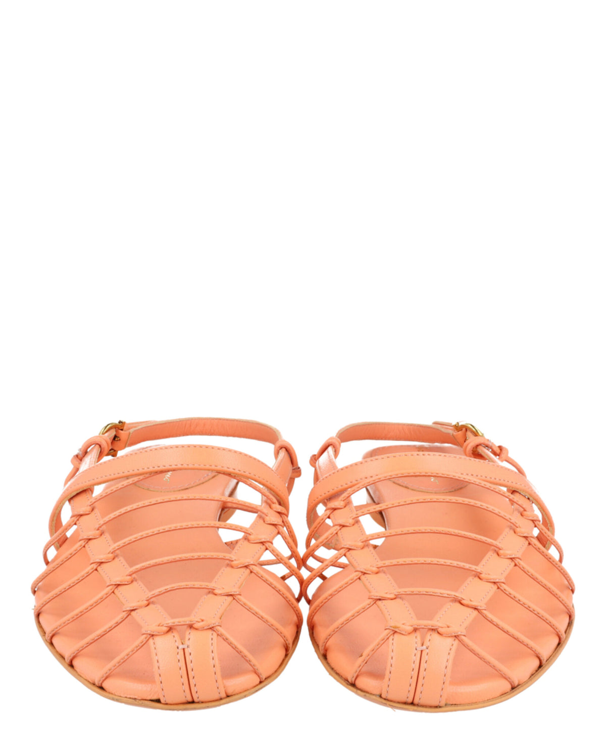 Ferragamo Womens Shay 10 Caged Slingback Sandals