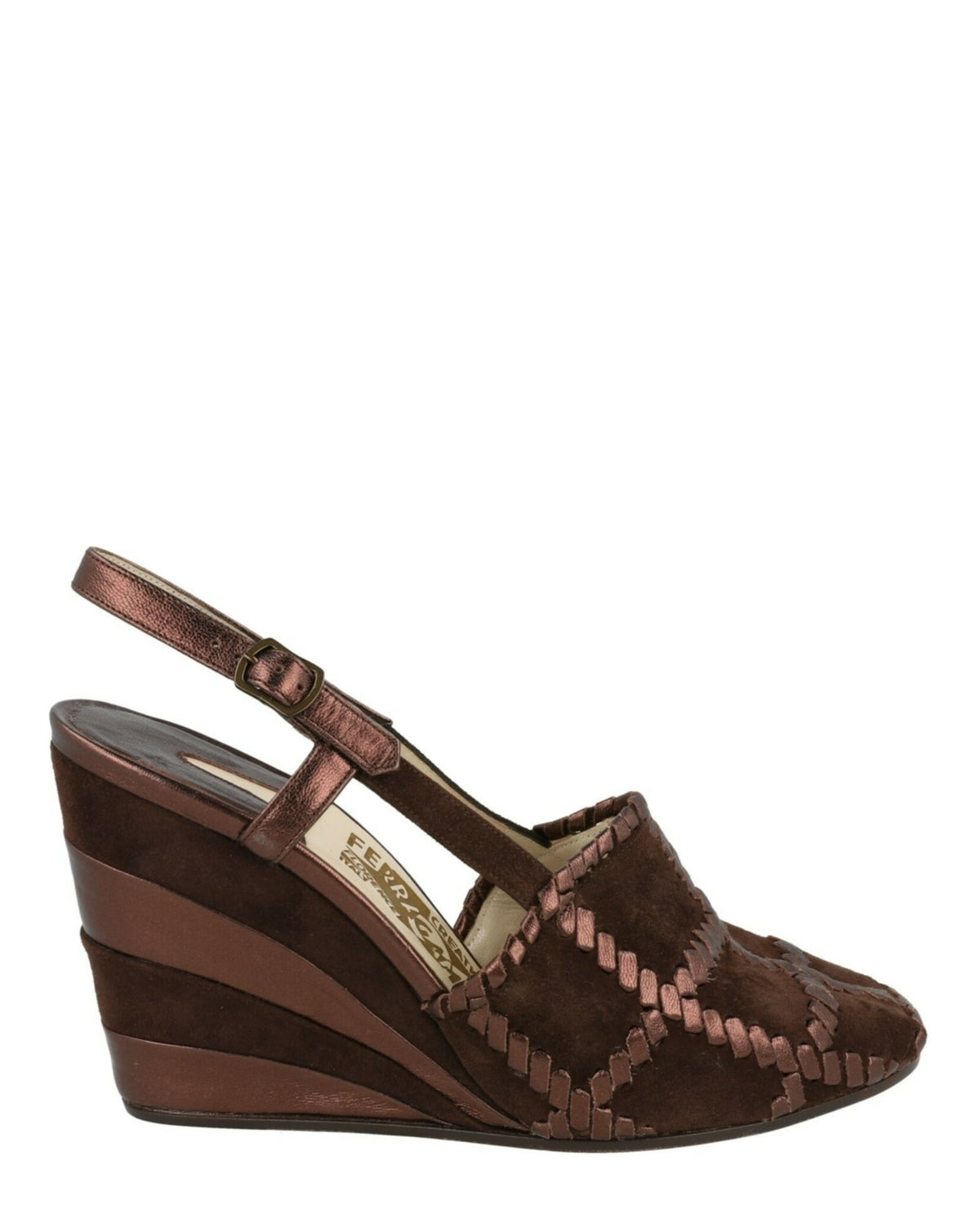 Ferragamo Womens Arlequin Archive Limited Edition 1947 Slingbacks