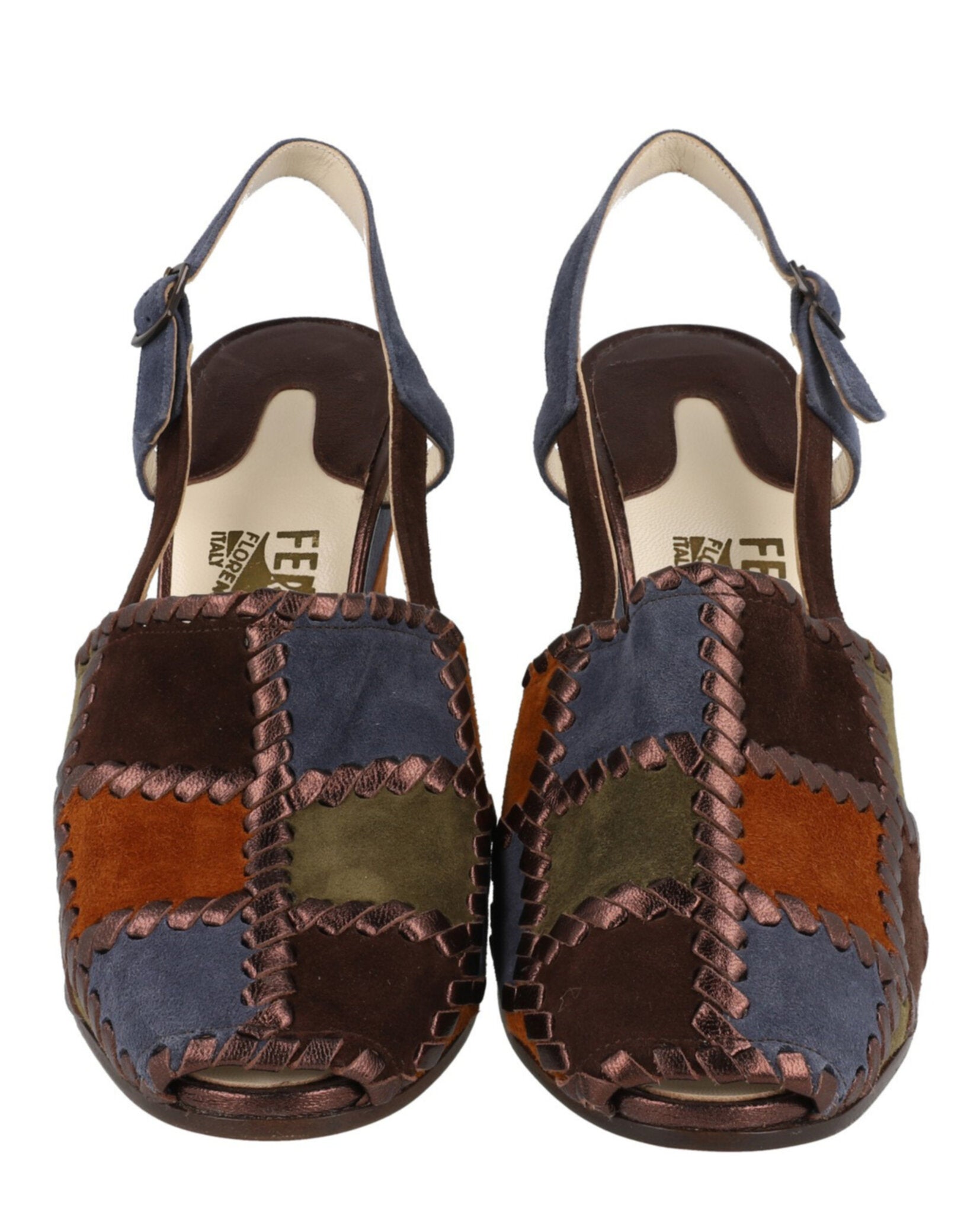 Ferragamo Ferragamo Womens Arlequin Archived Limited Edition 1947 Wedges