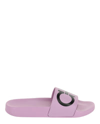 Ferragamo Womens Groovy Dual Gancini Slides