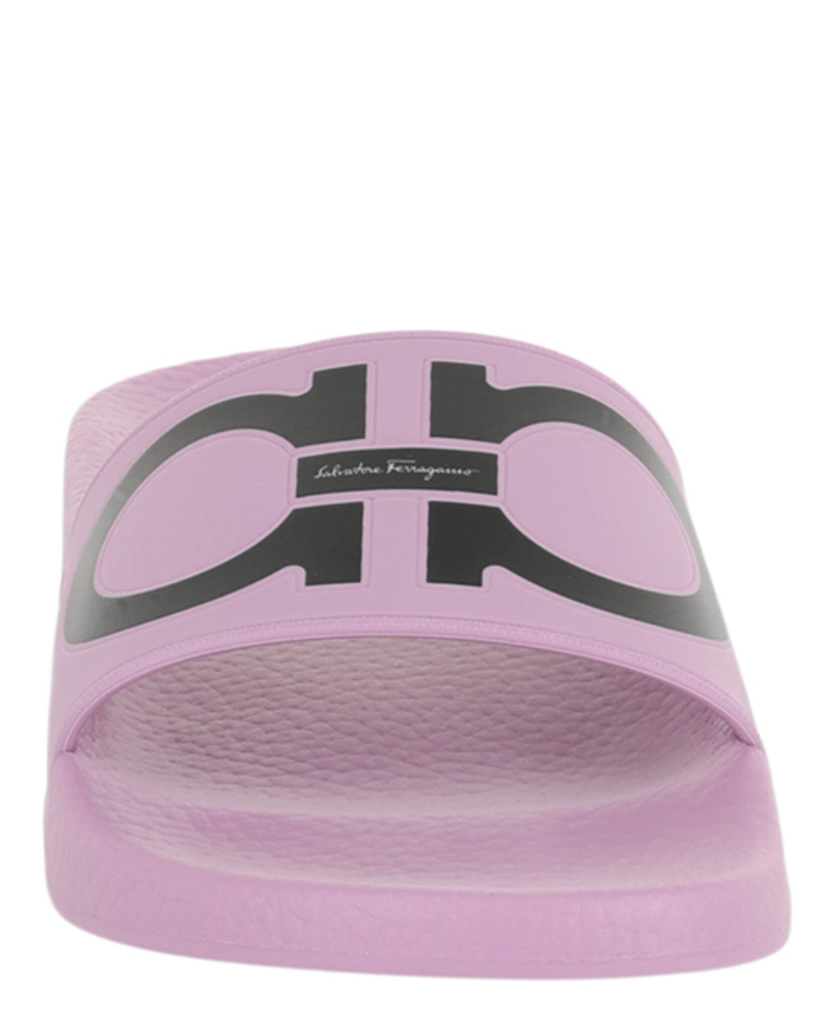 Ferragamo Womens Groovy Dual Gancini Slides