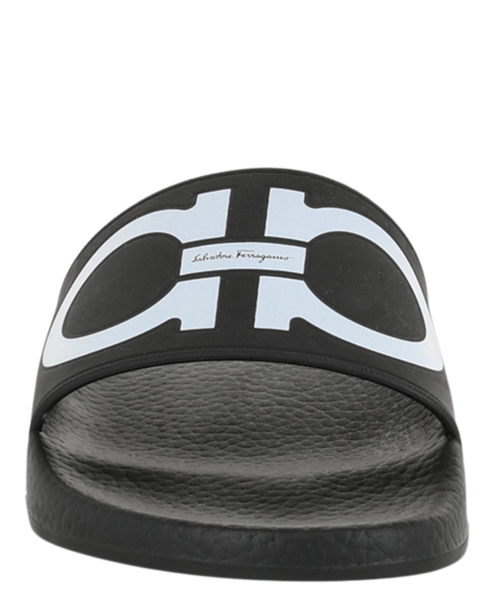 Ferragamo Womens Groovy Dual Gancini Slides
