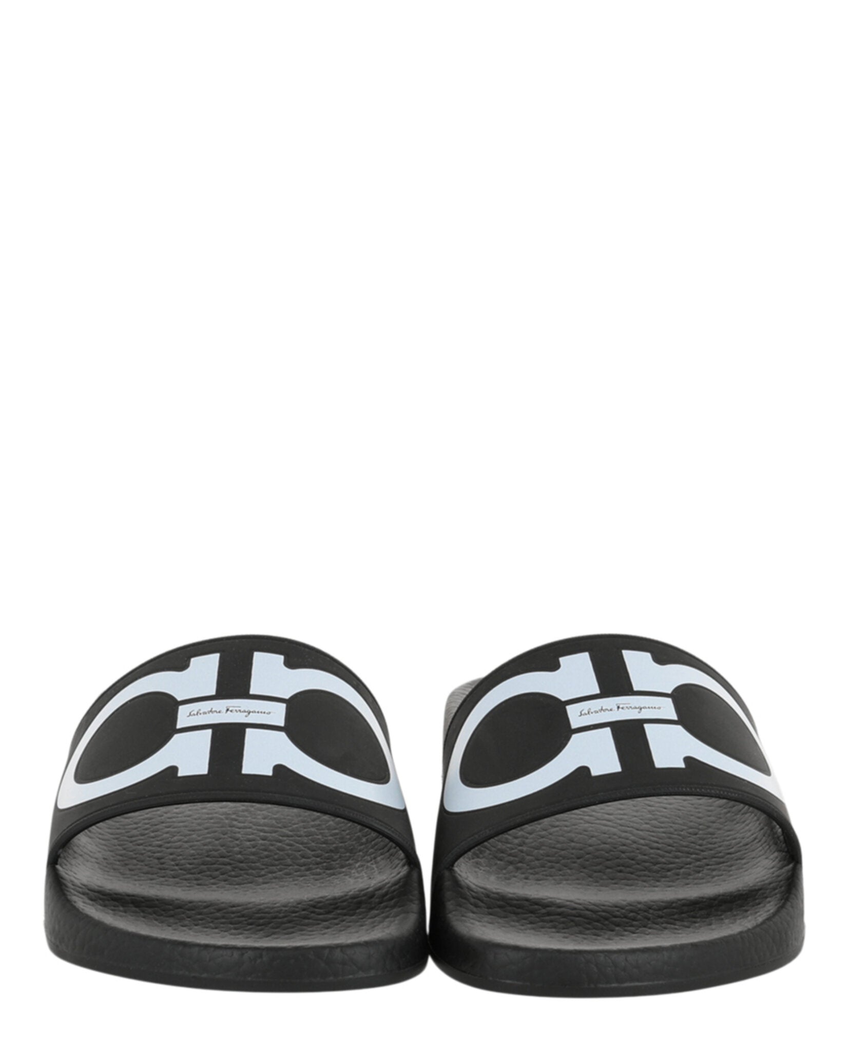 Ferragamo Womens Groovy Dual Gancini Slides