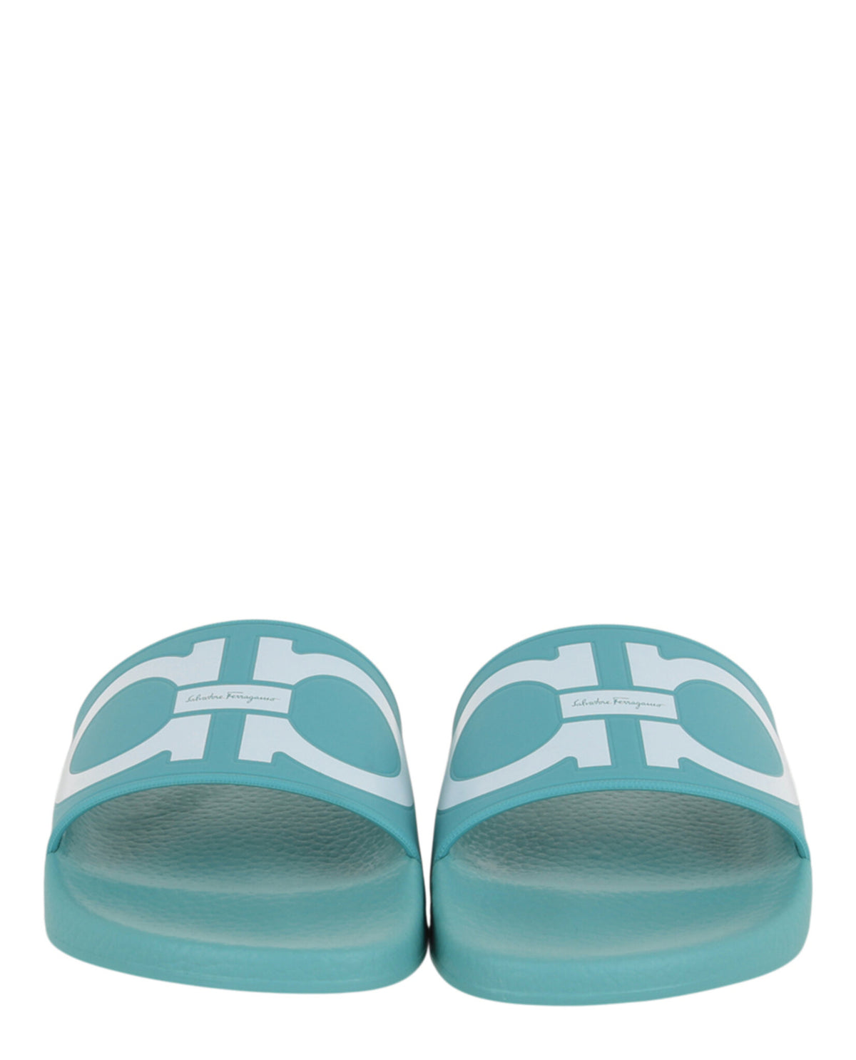 Ferragamo Womens Groovy Dual Gancini Slides