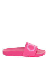 Ferragamo Womens Groovy Dual Gancini Slides