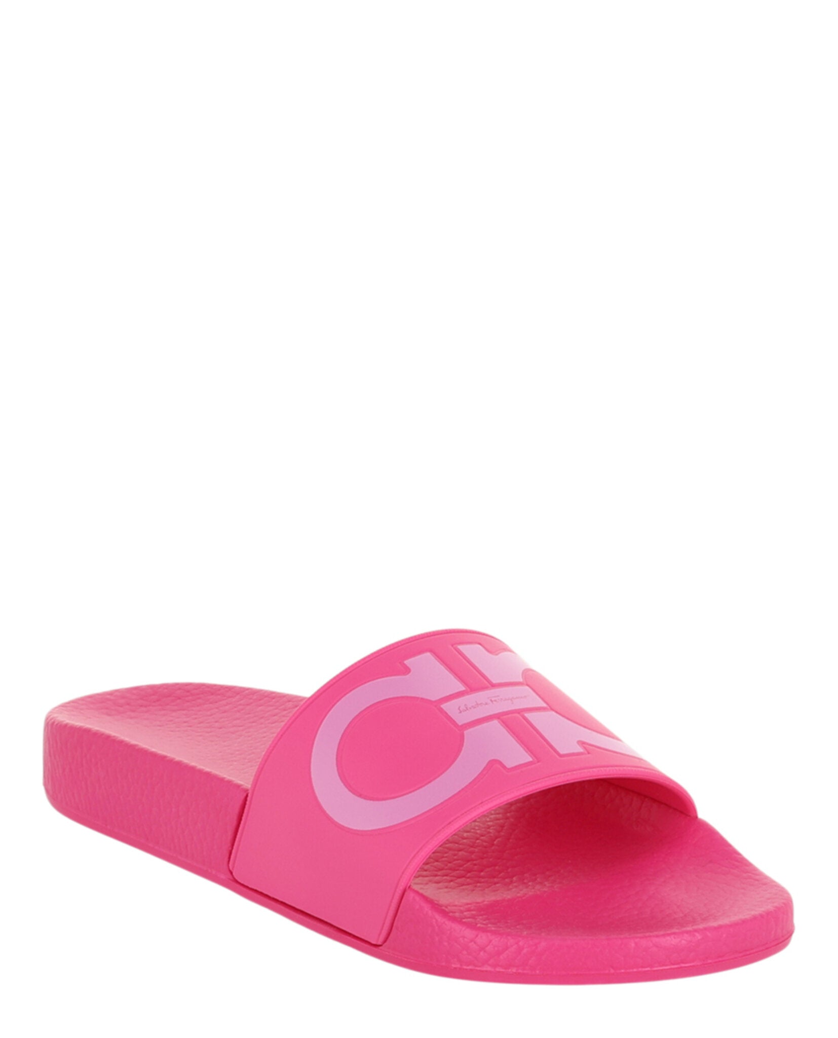Ferragamo Womens Groovy Dual Gancini Slides