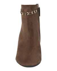 Ferragamo Womens Ghila Suede Booties