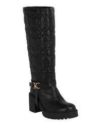 Ferragamo Womens Shiran Knee-High Leather Boot