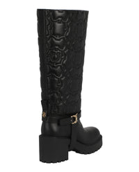Ferragamo Womens Shiran Knee-High Leather Boot