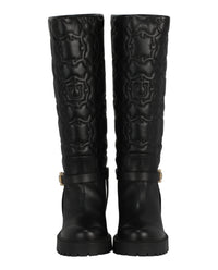 Ferragamo Womens Shiran Knee-High Leather Boot