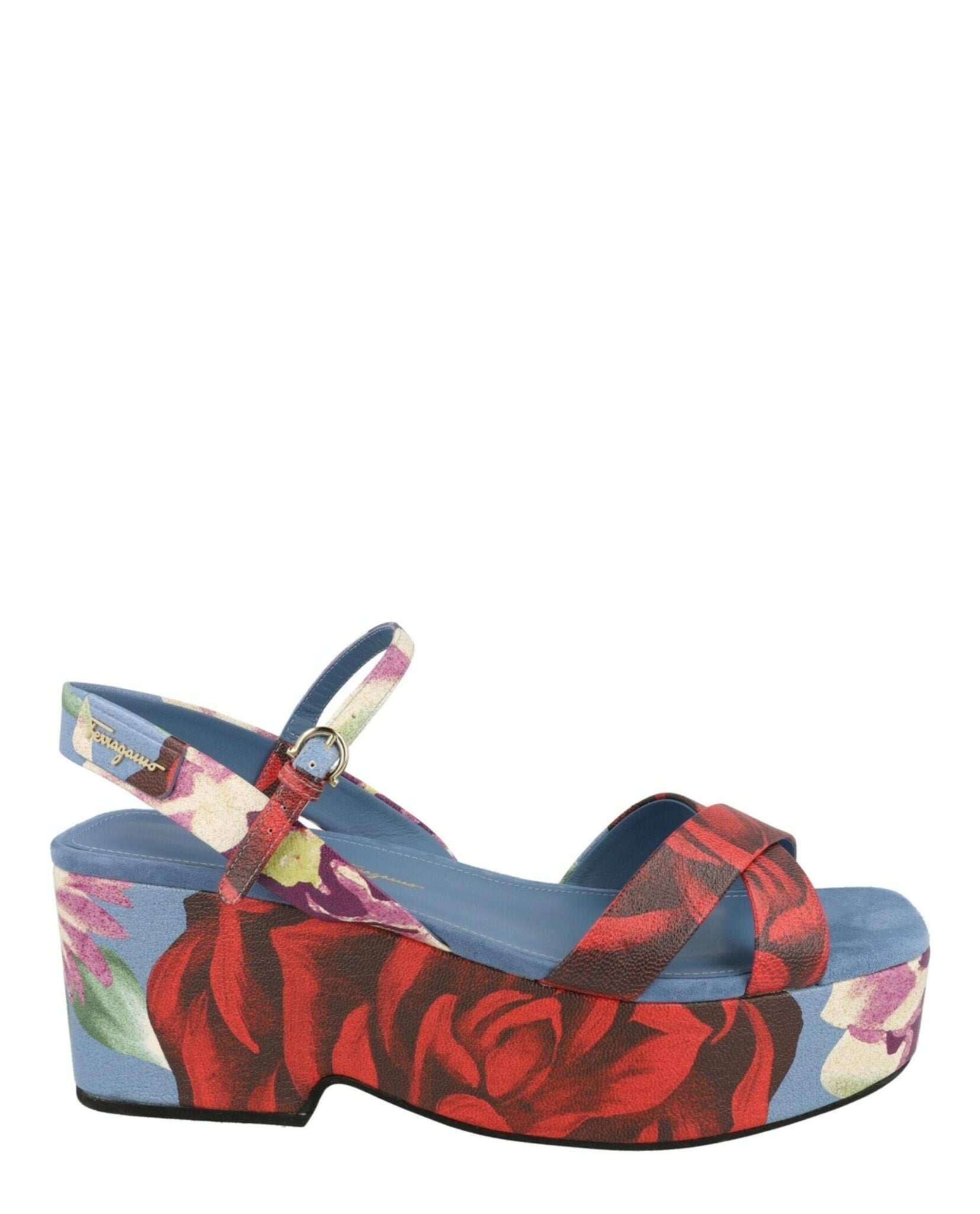 Ferragamo Ferragamo Womens Eleny Strappy Platform Sandals