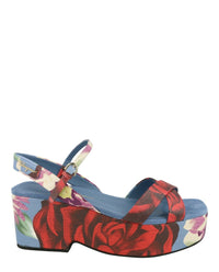 Ferragamo Ferragamo Womens Eleny Strappy Platform Sandals