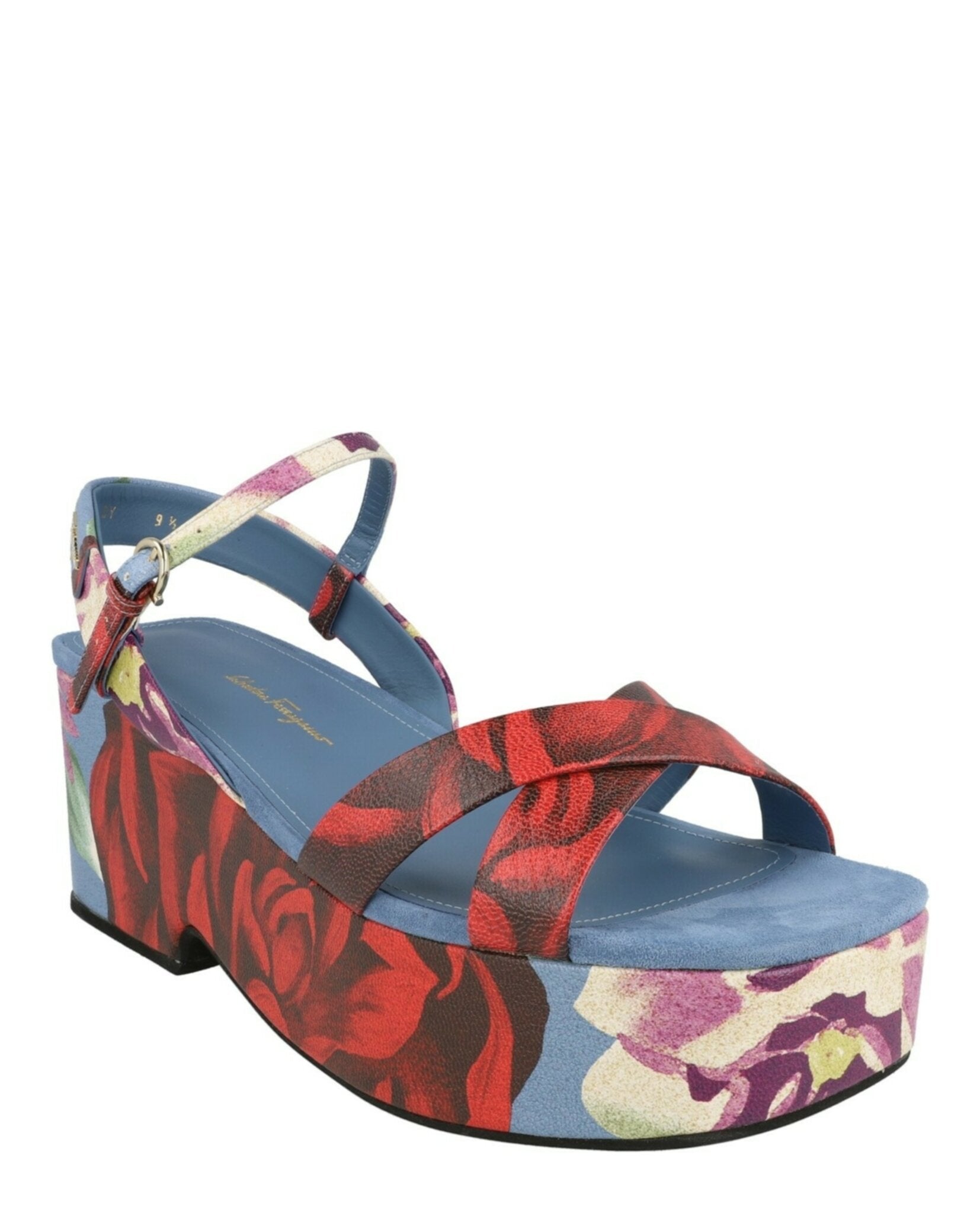 Ferragamo Ferragamo Womens Eleny Strappy Platform Sandals