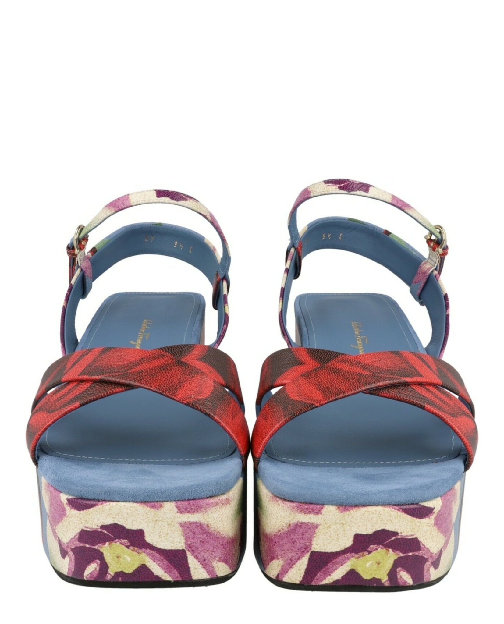 Ferragamo Ferragamo Womens Eleny Strappy Platform Sandals
