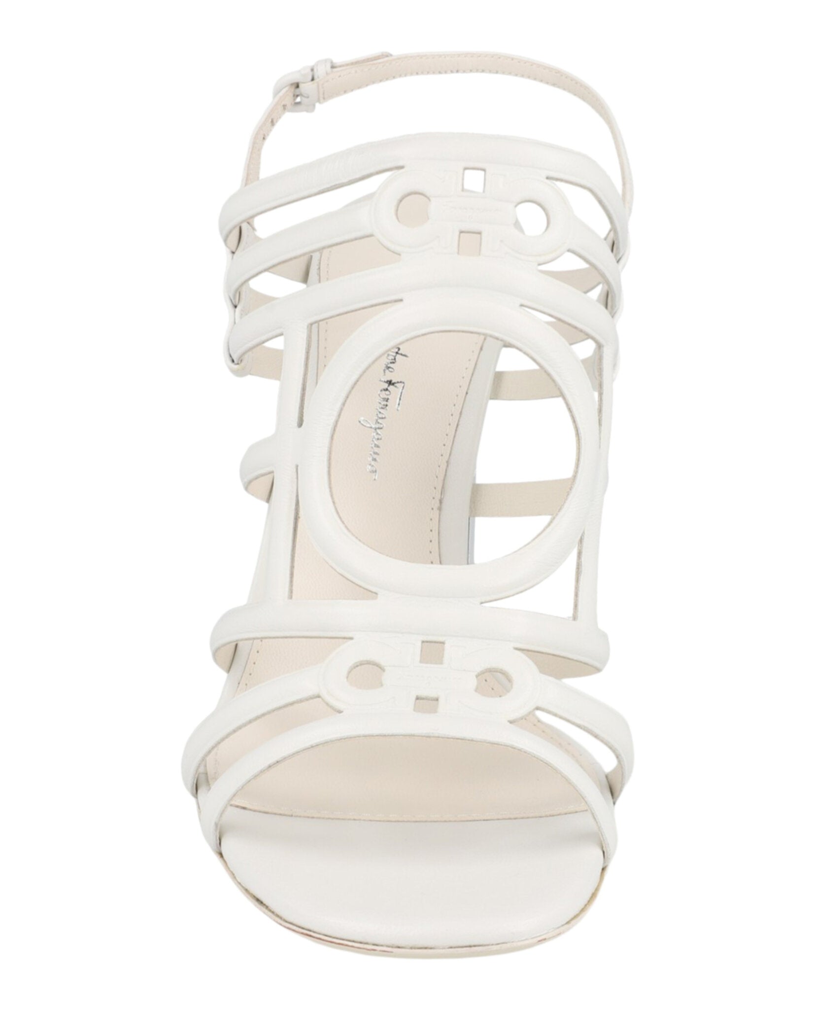 Ferragamo Womens Florenza X Slingback Heel Sandals