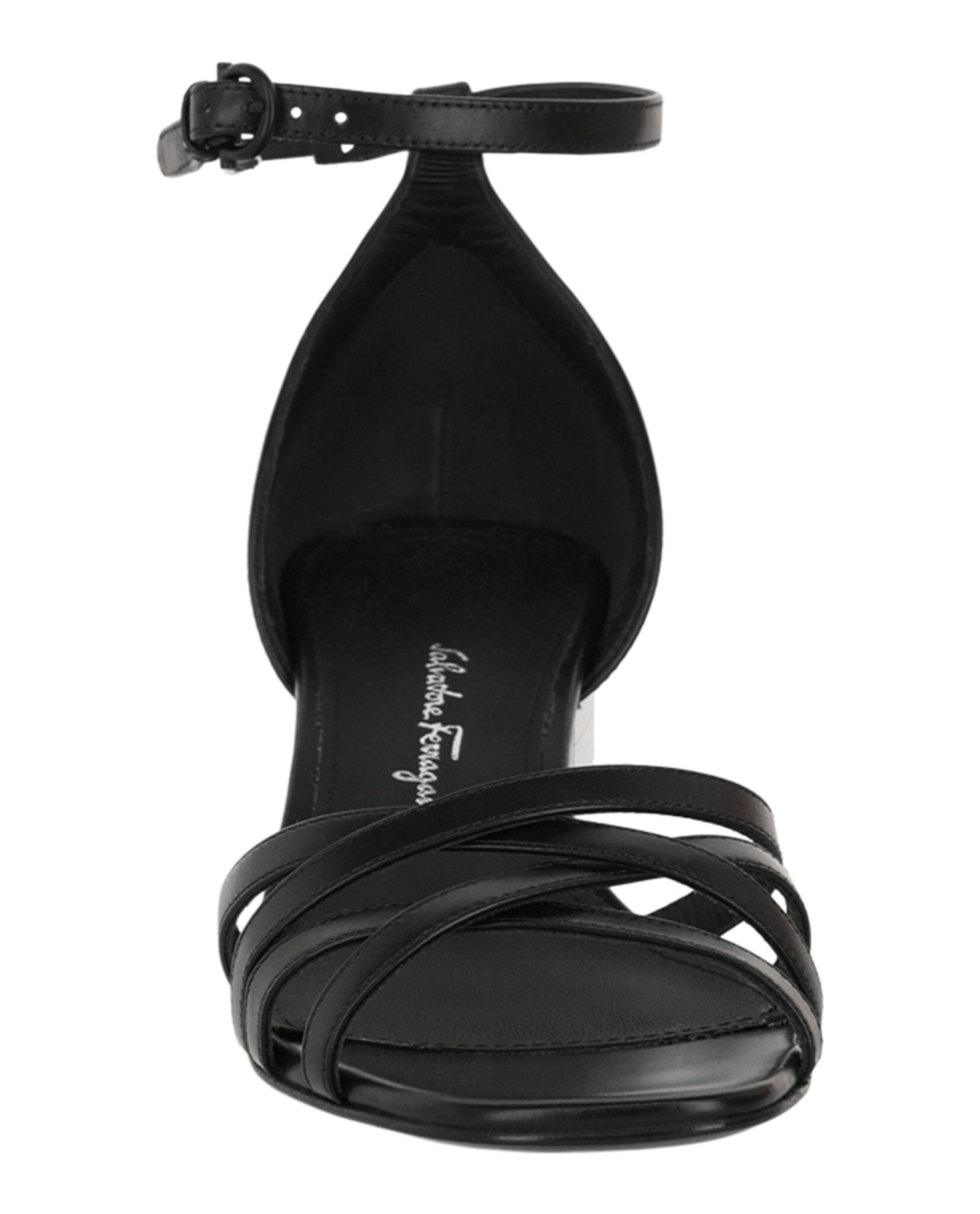 Ferragamo Womens Flor 55 Heel Sandals