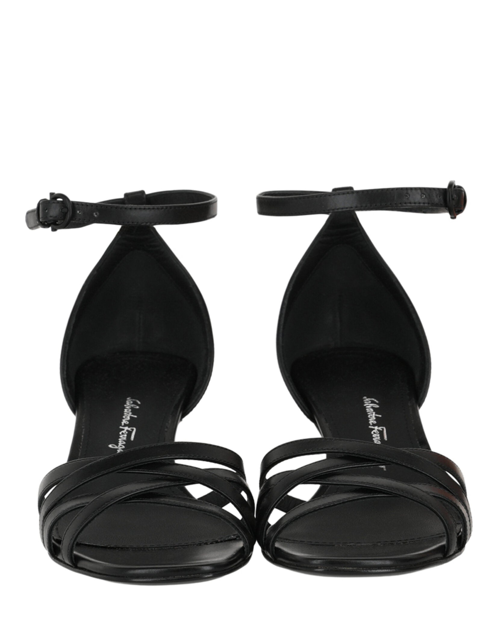 Ferragamo Womens Flor 55 Heel Sandals
