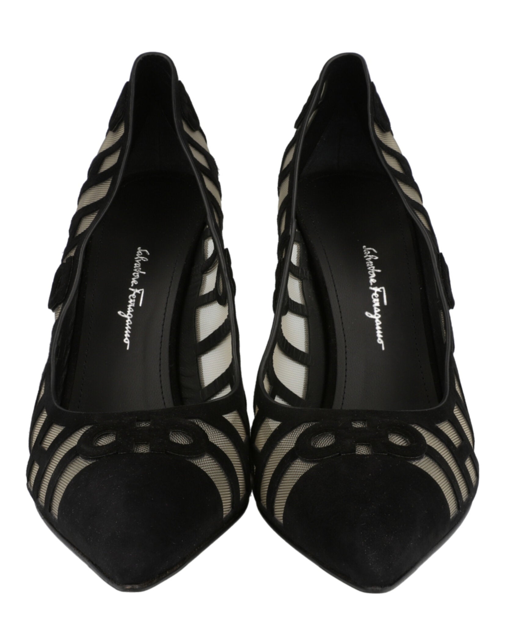 Ferragamo Womens Florise X5 Suede Pumps