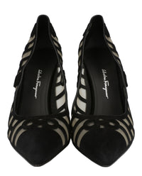 Ferragamo Womens Florise X5 Suede Pumps