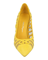Ferragamo Womens Florise X5 Suede Pumps