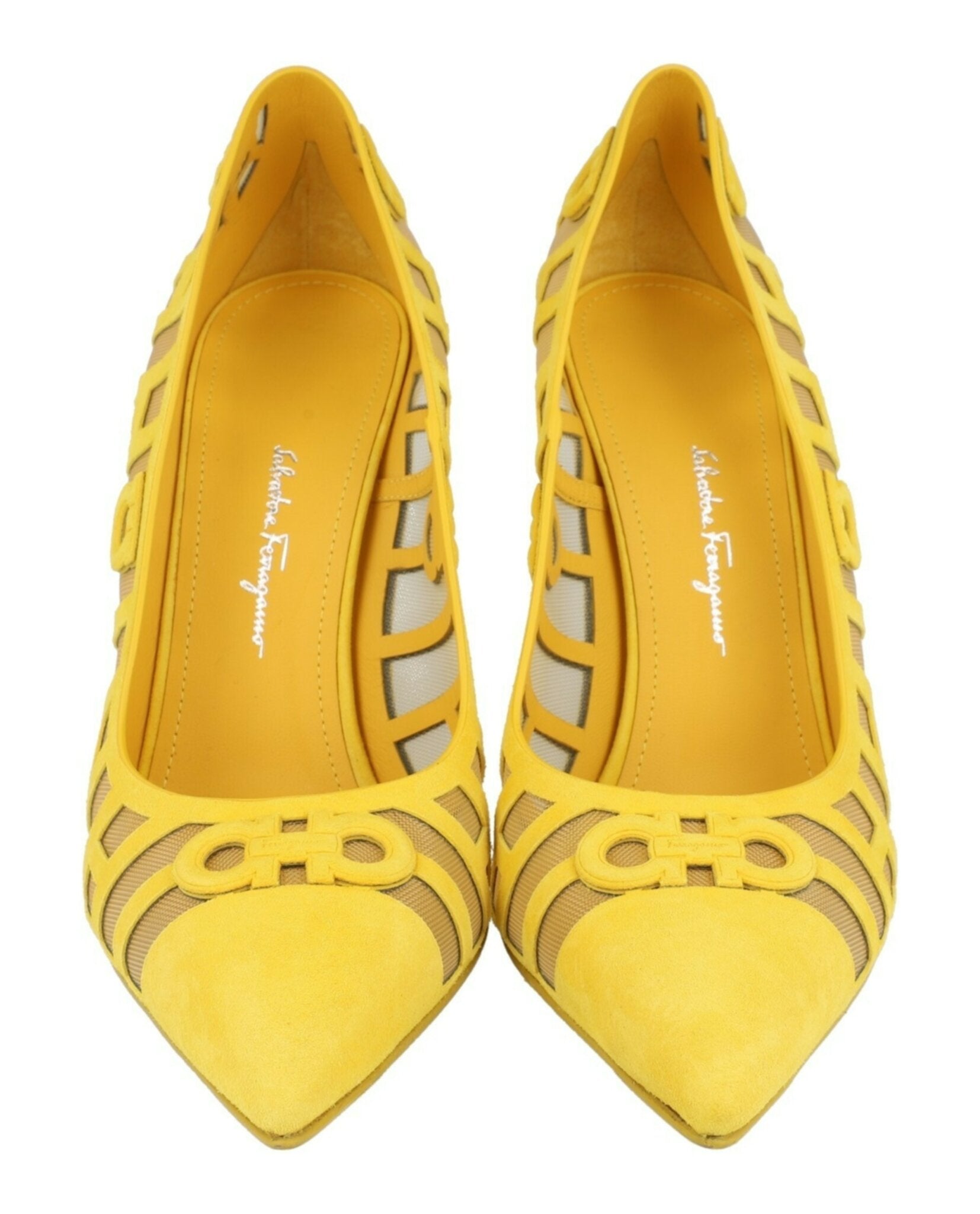 Ferragamo Womens Florise X5 Suede Pumps