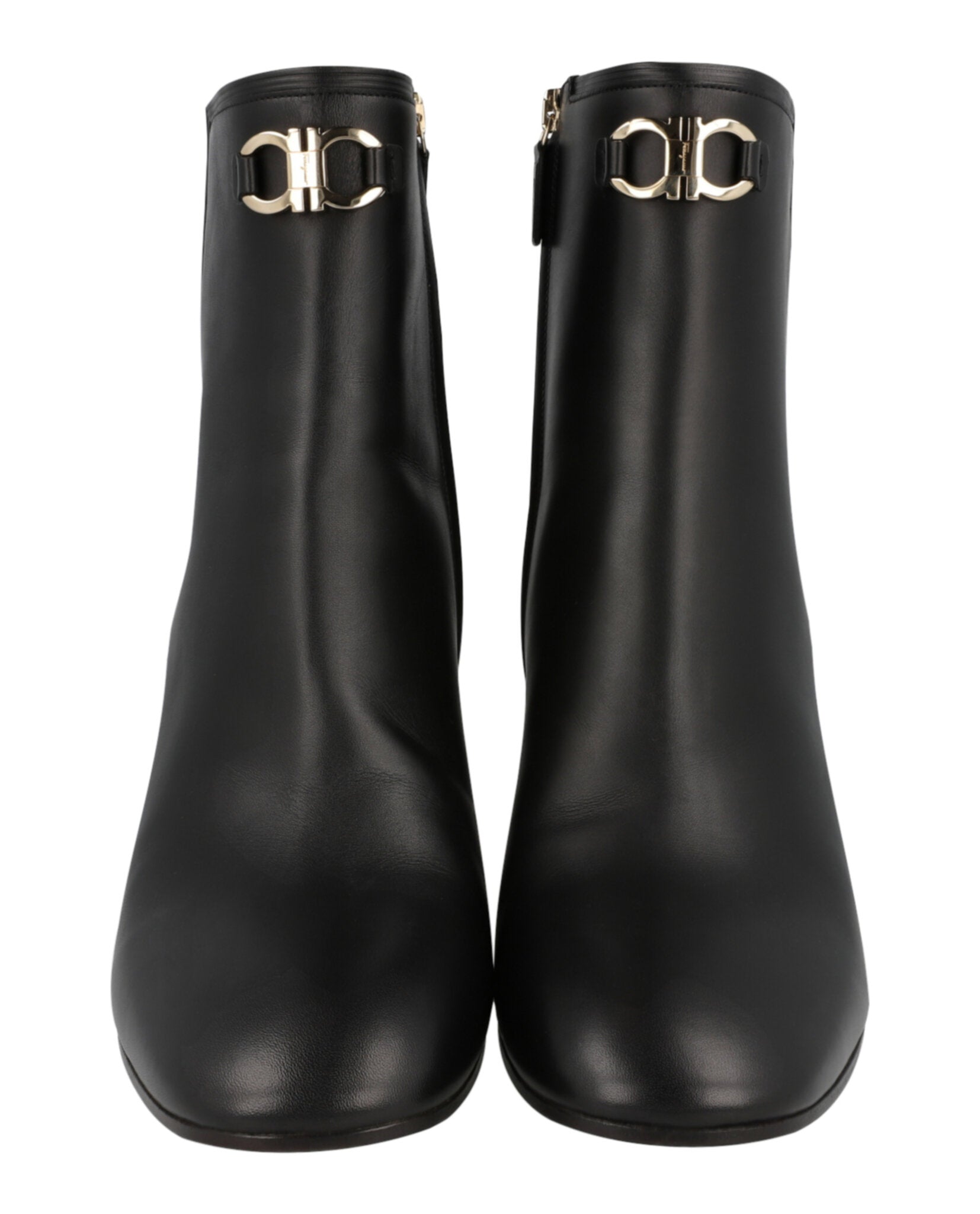 Ferragamo Womens Catuja Leather Booties