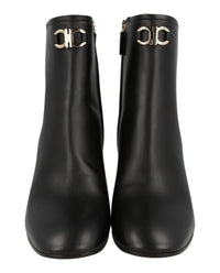 Ferragamo Womens Catuja Leather Booties