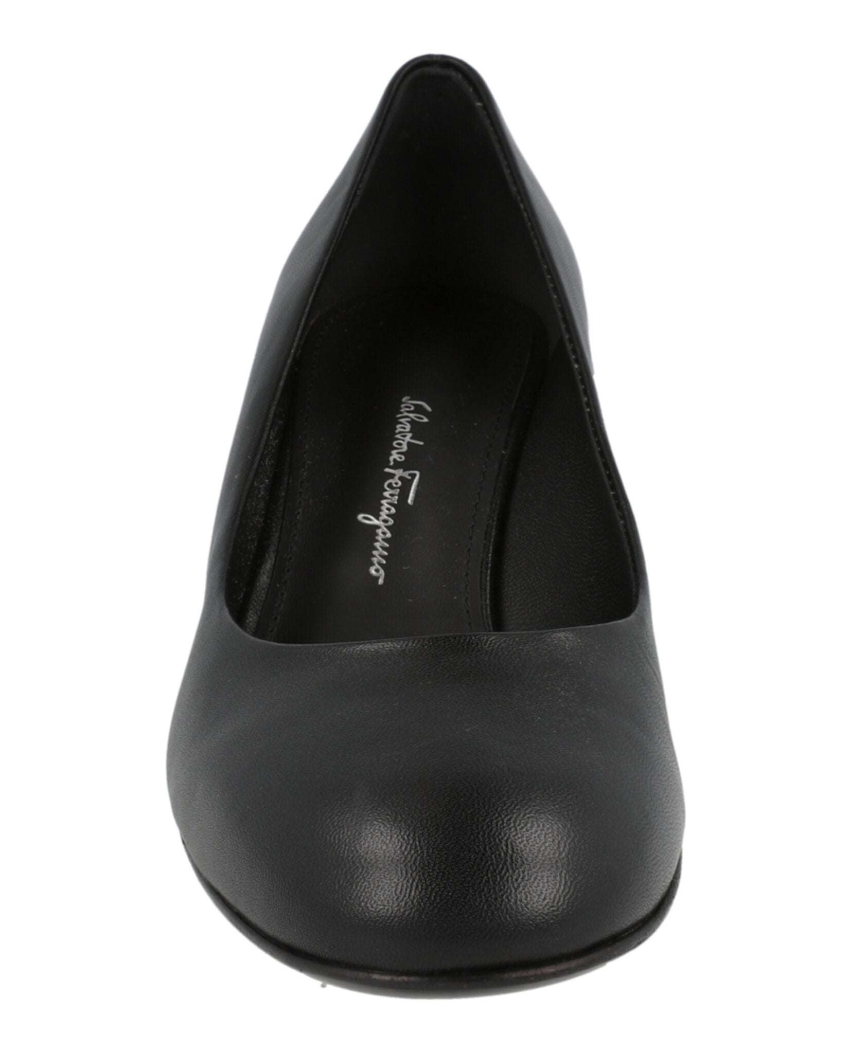 Ferragamo Womens Farrah Mirrored Heel Pumps