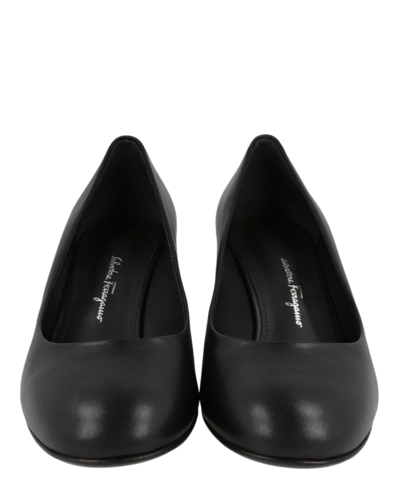 Ferragamo Womens Farrah Mirrored Heel Pumps