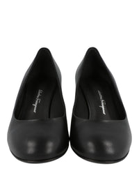 Ferragamo Womens Farrah Mirrored Heel Pumps