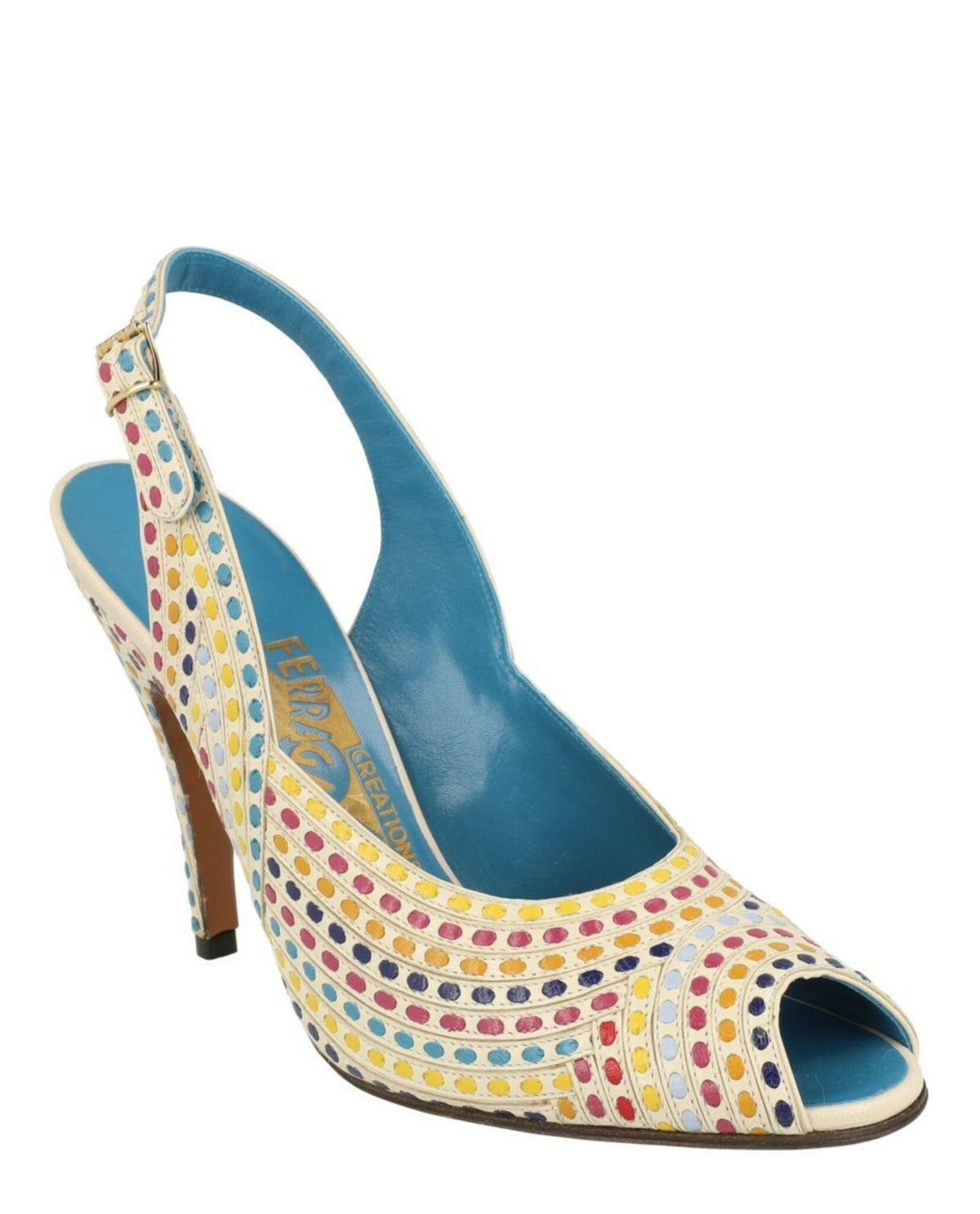 Ferragamo Womens Margareth Archive Limited Edition Slingback Heels