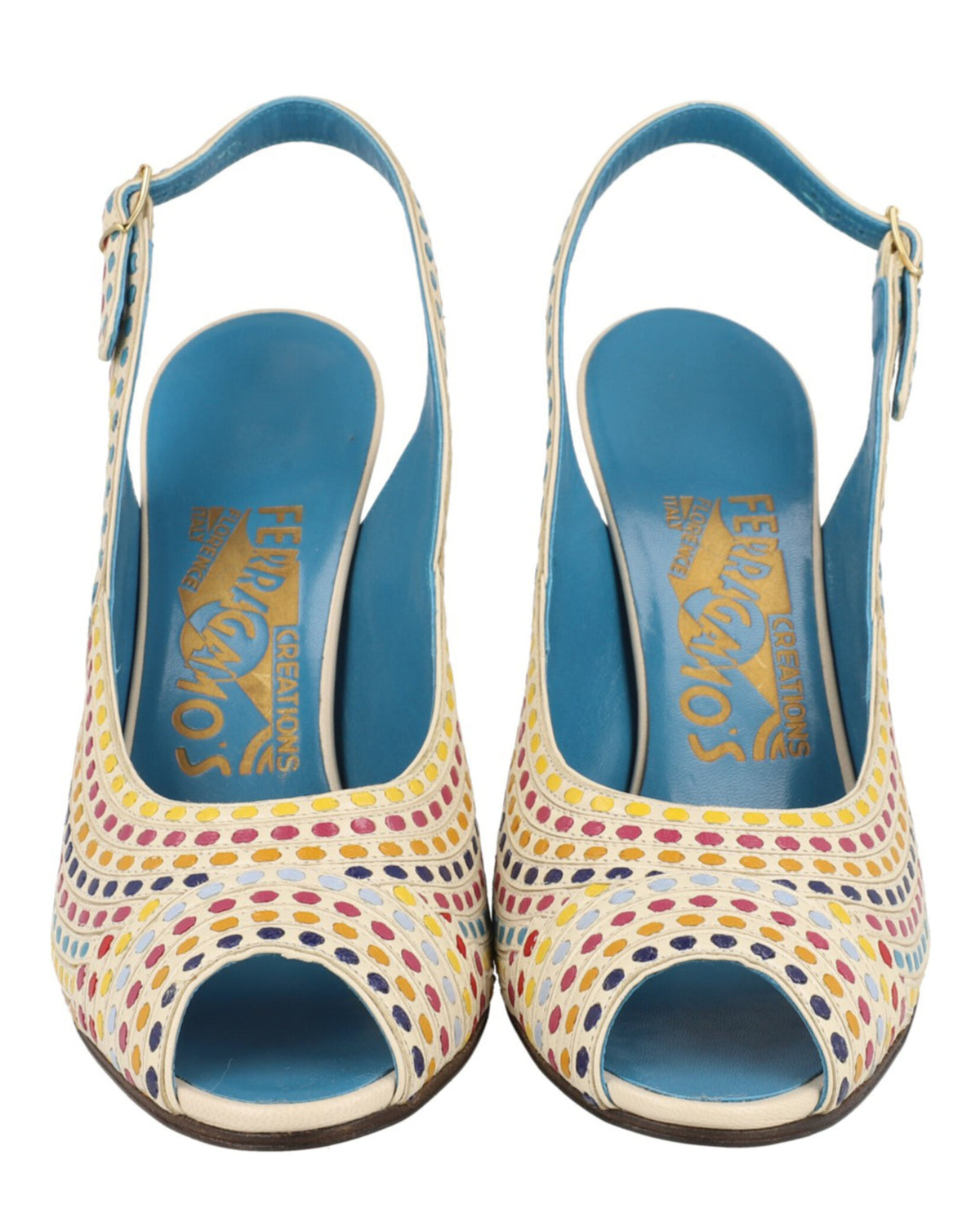 Ferragamo Womens Margareth Archive Limited Edition Slingback Heels