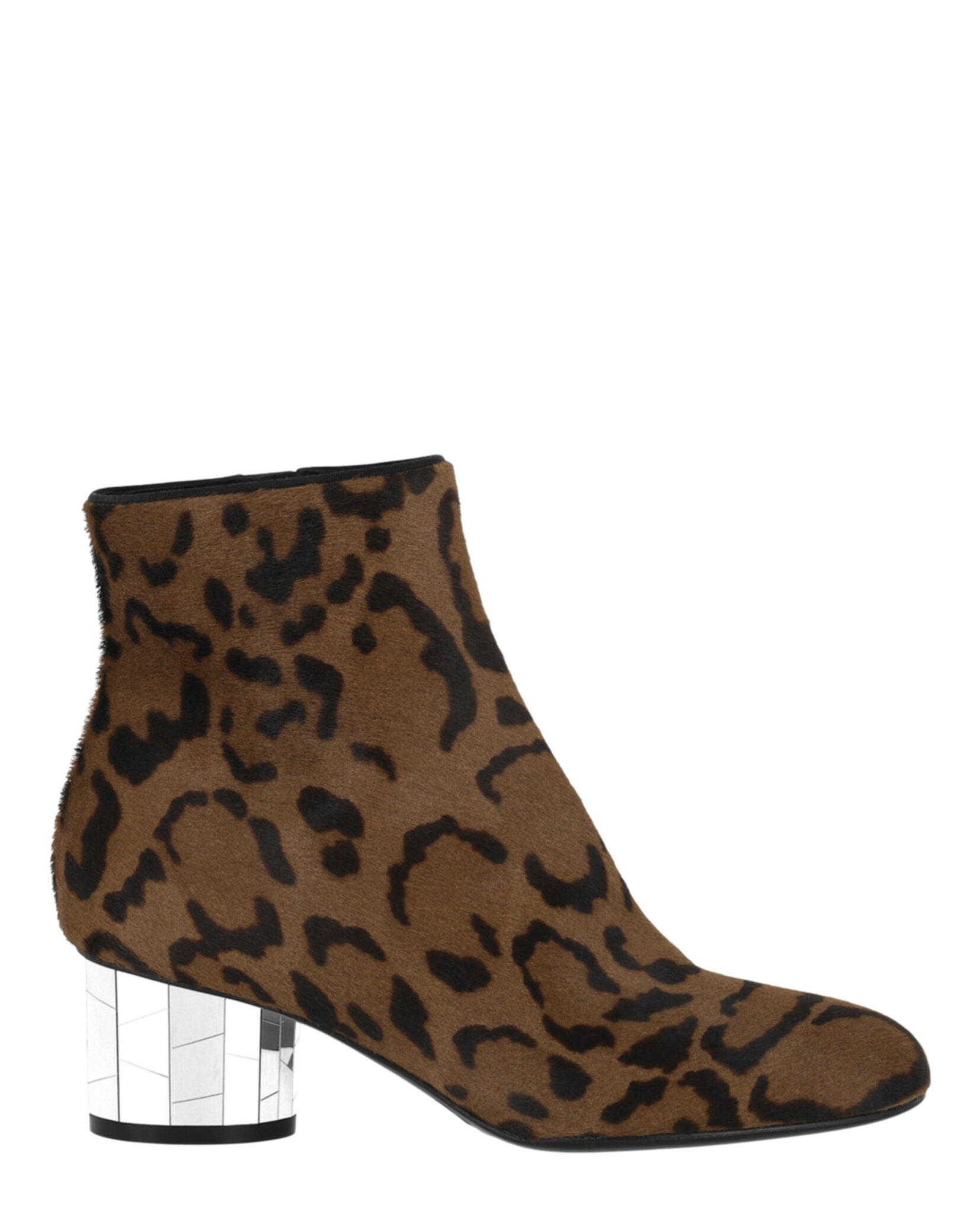Ferragamo Womens Florrie Faux Leopard Booties
