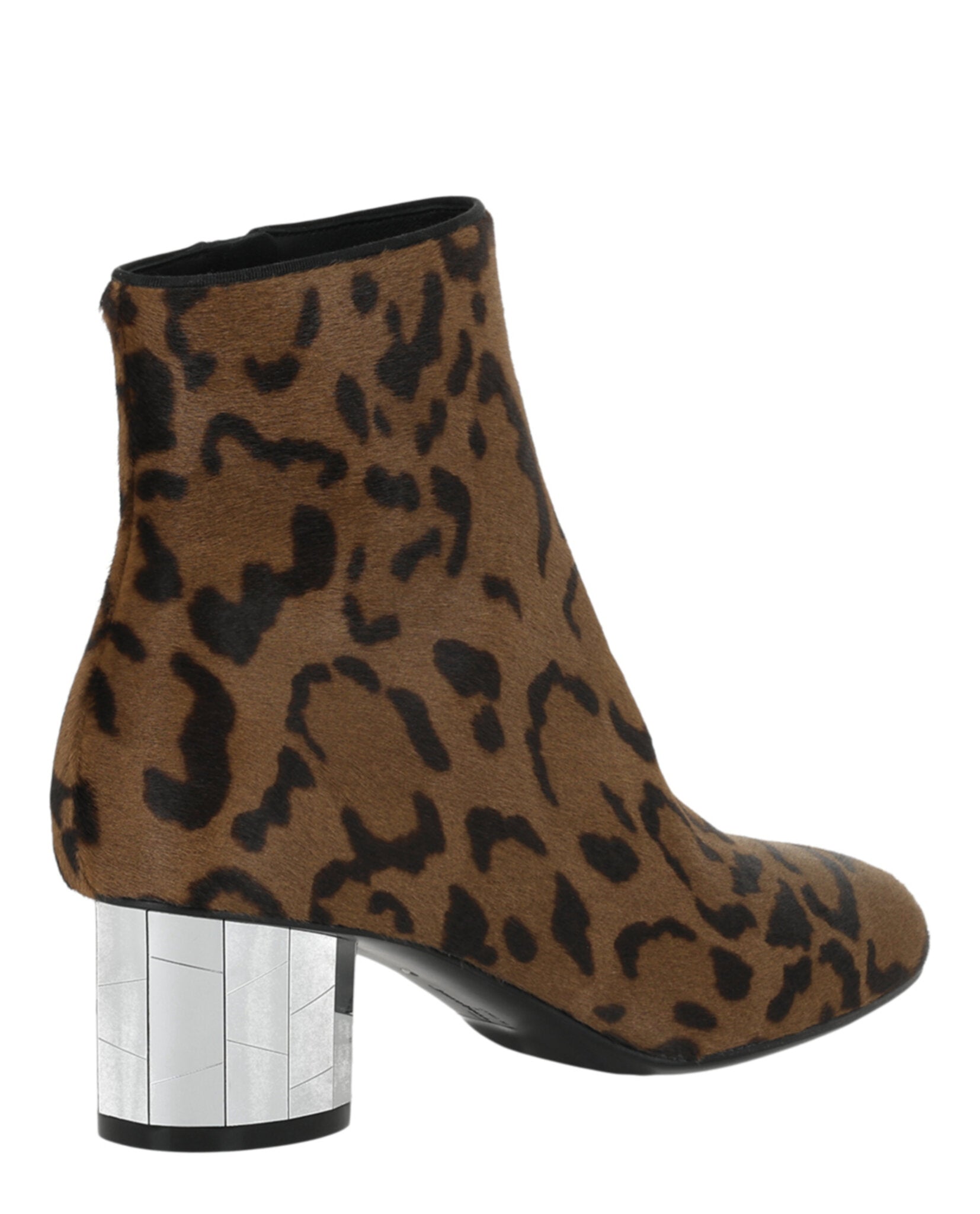 Ferragamo Womens Florrie Faux Leopard Booties