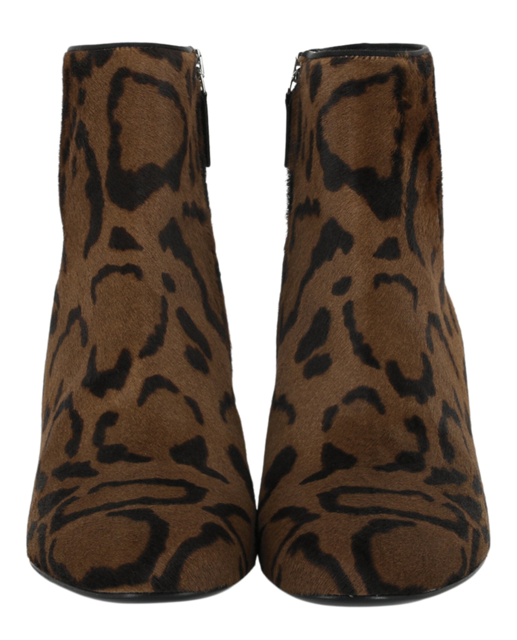 Ferragamo Womens Florrie Faux Leopard Booties