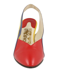 Ferragamo Womens Partenope Archive Limited Edition 1980's Slingback Pumps