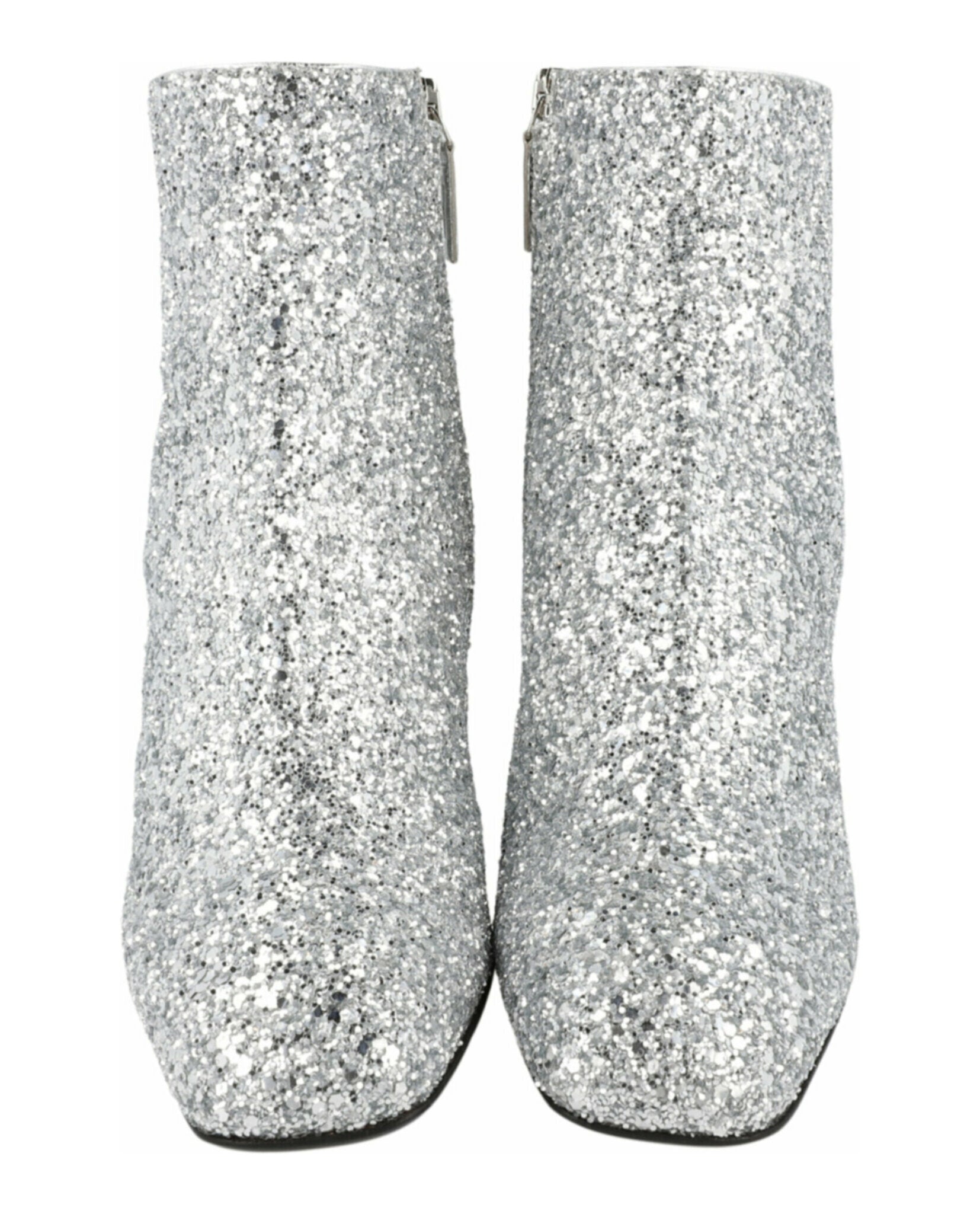 Ferragamo Womens Sal 85 Glitter Ankle Booties