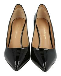 Ferragamo Womens Ilary X5 Patent Leather Pumps - Narrow Width