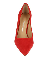 Ferragamo Womens Ilary X5 Suede Pumps